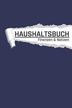 portada Haushaltsbuch: Farbe Blau i Einnahmen und Ausgaben Planen und Sparen i din a5 i 120 Seiten i Undatiert i 52 Wochen i Fixkosten i Bilanz i Finanzplaner (Finanzen) (en Alemán)