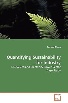 portada quantifying sustainability for industry (en Inglés)