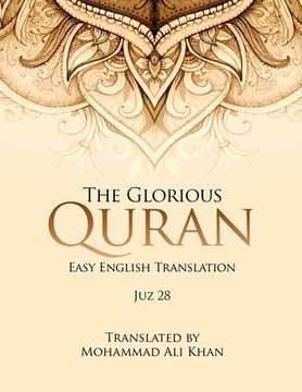 portada The Glorious Quran: Easy English Translation Juz 28 (in English)