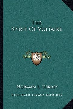 portada the spirit of voltaire (in English)