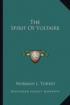 portada the spirit of voltaire (en Inglés)