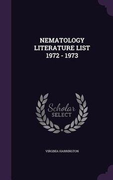 portada Nematology Literature List 1972 - 1973