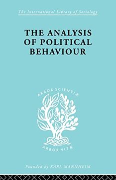 portada The Analysis of Political Behaviour (en Inglés)