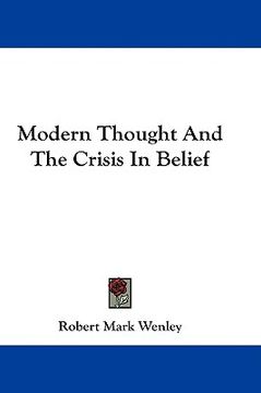 portada modern thought and the crisis in belief (in English)