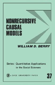 portada nonrecursive causal models (en Inglés)