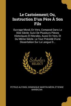 portada Le Castoiement; Ou, Instruction dun Père a son Fils (in French)