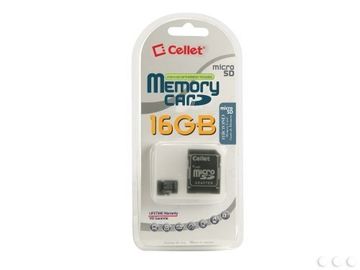 Cellet 16GB LG E400 Micro SDHC Card is Custom Formatted for digital high speed, lossless recording! Includes Standard SD Adapter.