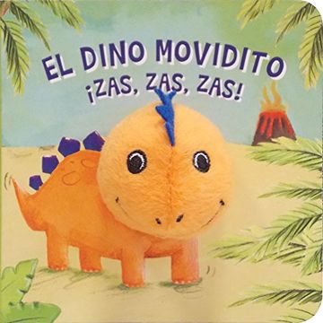 portada Dino Movidito¡ Zas, Zas, Zas! Libro Puppet (in Spanish)