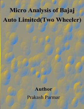 portada Micro Analysis of Bajaj Auto Limited(Two Wheeler)