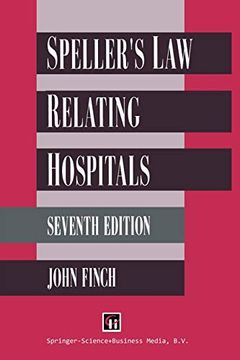 portada Spellers law rel Hospitals ed7 (en Inglés)