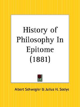 portada history of philosophy in epitome (en Inglés)