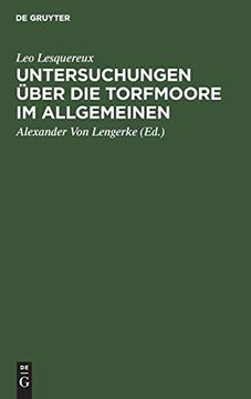 portada Untersuchungen Über die Torfmoore im Allgemeinen (en Alemán)