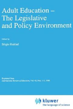 portada adult education the legislative and policy environment (en Inglés)