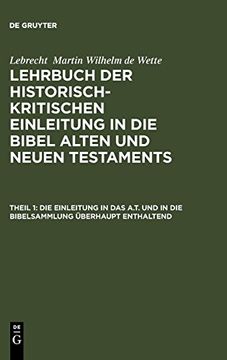 portada Lehrbuch der Historisch-Kritischen Einleitung in die Bibel Alten und Neuen Testaments (en Alemán)