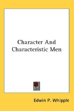 portada character and characteristic men (en Inglés)