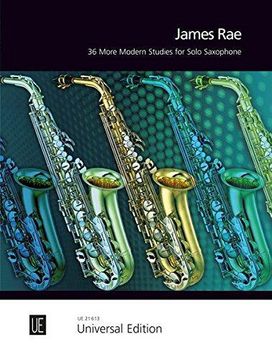 portada 36 More Modern Studies for Solo Saxophone: Fã¼R Saxophon (S/A/T/Bar).