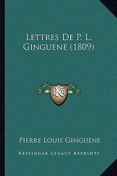portada Lettres de P. L. Ginguene (1809) (in French)