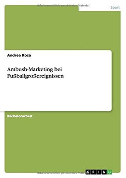 portada Ambush-Marketing bei Fußballgroßereignissen (German Edition)