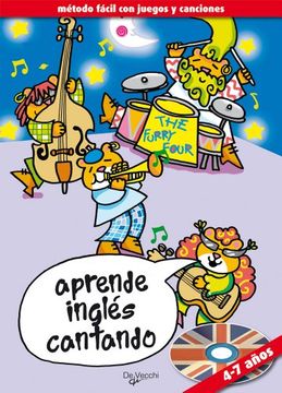 portada Aprende Ingles Cantando (Incluye Cd): 4 a 7 Años