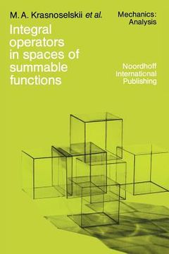 portada Integral Operators in Spaces of Summable Functions (en Inglés)