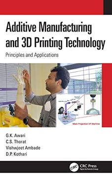 portada Additive Manufacturing and 3d Printing Technology: Principles and Applications (in English)
