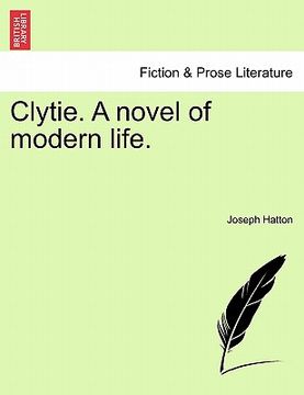 portada clytie. a novel of modern life. (en Inglés)