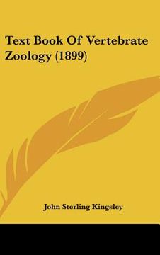 portada text book of vertebrate zoology (1899) (en Inglés)