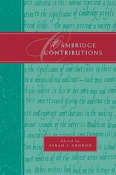 portada Cambridge Contributions (in English)