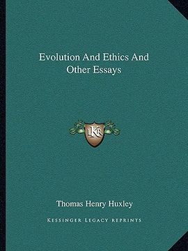 portada evolution and ethics and other essays