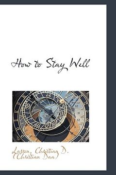 portada how to stay well