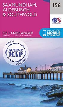 portada Saxmundham, Aldeburgh & Southwold (os Landranger Active Map) (en Inglés)