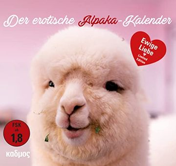 portada Der Erotische Alpaka-Kalender. »Ewige Liebe« Limited Edition (Kadmos' Koole Postkartenkalender) (en Alemán)