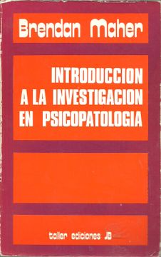 portada Introduccion a la Investigacion en Psicopatologia