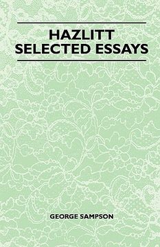 portada hazlitt - selected essays (in English)