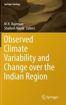portada Observed Climate Variability and Change Over the Indian Region (en Inglés)