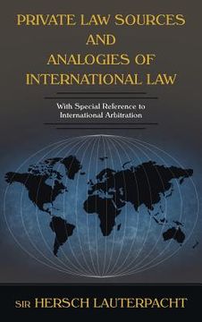 portada private law sources and analogies of international law (in English)