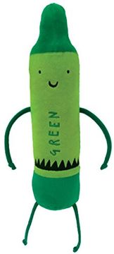 portada Merrymakers the day the Crayons Quit Green Plush Toy, 12-Inch