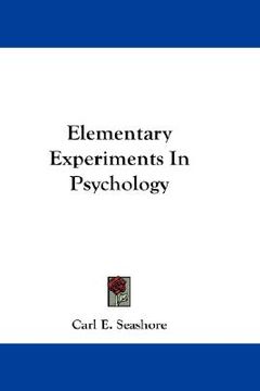 portada elementary experiments in psychology (en Inglés)