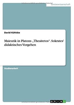portada Maieutik in Platons „Theaitetos". Sokrates' didaktisches Vorgehen (German Edition)