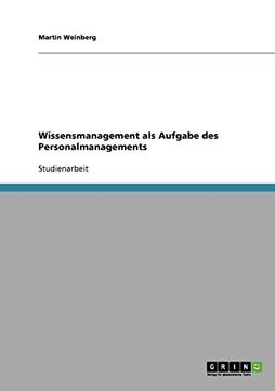 portada Wissensmanagement als Aufgabe des Personalmanagements (German Edition)