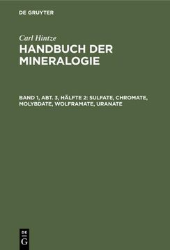 portada Sulfate, Chromate, Molybdate, Wolframate, Uranate (en Alemán)