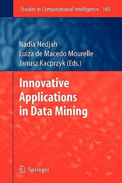 portada innovative applications in data mining (en Inglés)