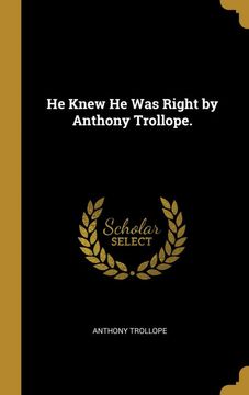 portada He Knew he was Right by Anthony Trollope. (en Alemán)
