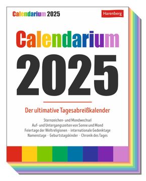 portada Calendarium Tagesabreisskalender 2025 - der Ultimative Tagesabreisskalender (en Alemán)