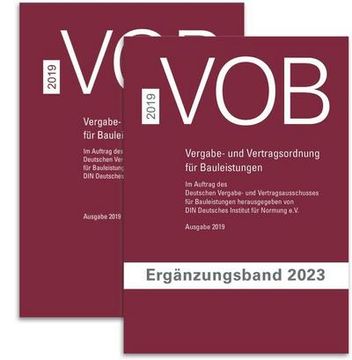 portada Paket vob Gesamtausgabe 2019 + vob Ergänzungsband 2023 (in German)