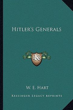 portada hitler's generals (en Inglés)