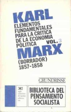 portada Elementos fundamentales para la crítica de la economía política. Vol. 3 (in Spanish)