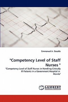 portada competency level of staff nurses (en Inglés)