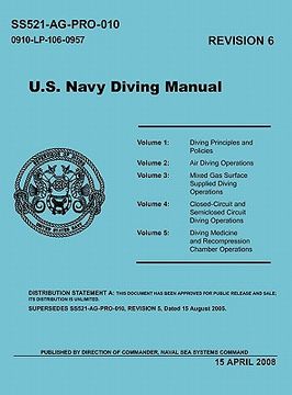 portada u.s. navy diving manual (revision 6, april 2008) (en Inglés)