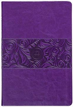 portada The Passion Translation new Testament With Psalms Proverbs and Song of Songs (2020 Edn) Large Print Violet Faux Leather (en Inglés)